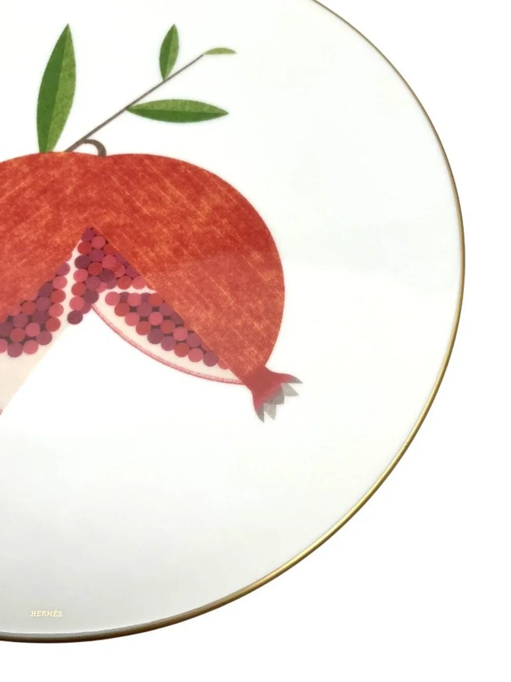 HERMES KAORUMI PORCELAIN FRUIT PLATES SET OF 6 BNIB